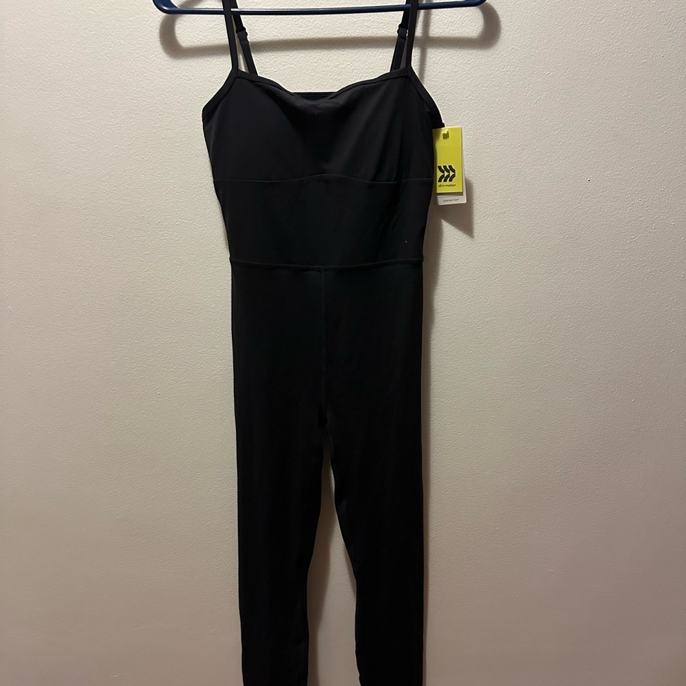 All in Motion Black Sleeveless Jumpsuit